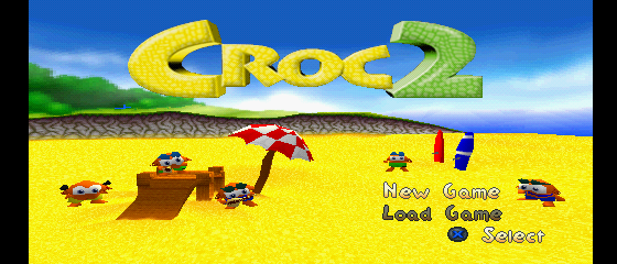 Croc 2 Title Screen